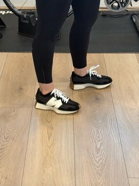 New Balance Black & White Women's Retro-Style Sneakers